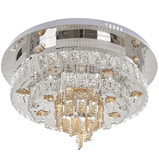 Плафон Telde, хром, led 50w, RGB, 2700-6000k, 2850/50