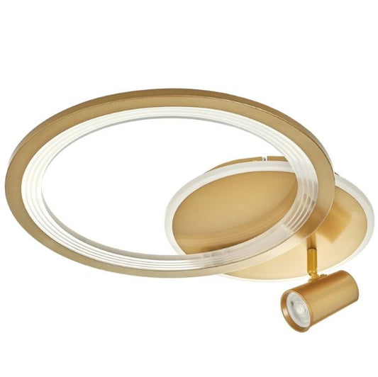 Плафон Cassiopeia със смарт управление, златен, led 69w, 6900lm, 3000-6000k, 2815GD/1+1