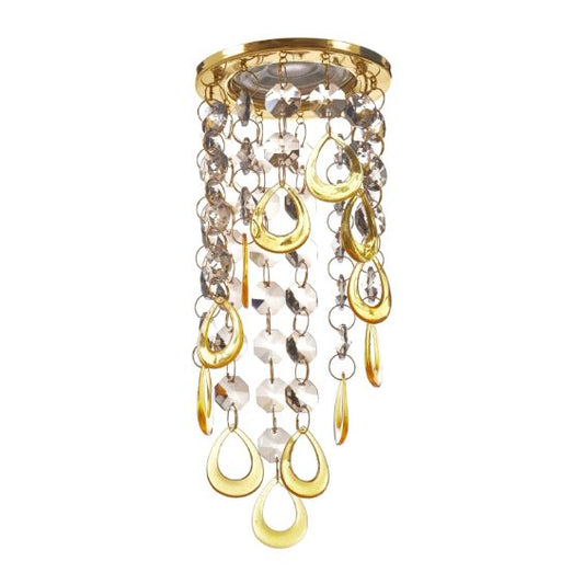 Кристална луна, злато, 1x40w, 1691 gd