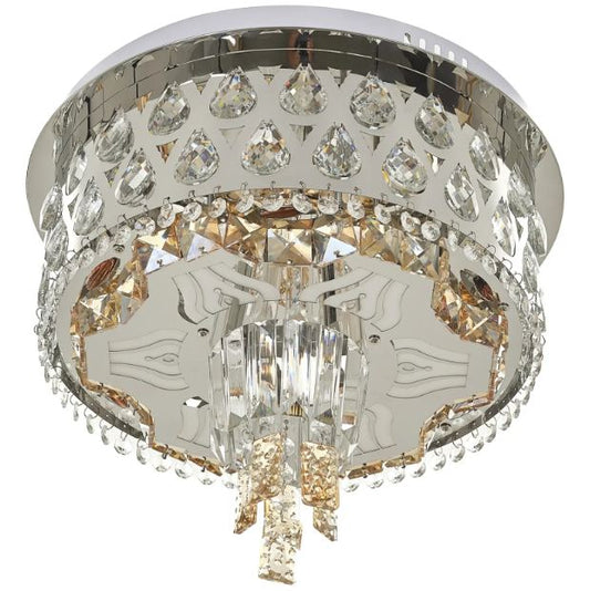 Плафониера Dubai, хром, led 24w, 3000-6000k+RGB, 4056/400