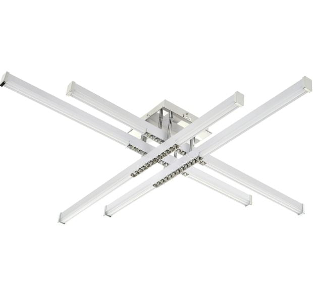 Плафон Scordia със смарт управление, хром, led 100w, 3000-6000k, 3054/4 CH