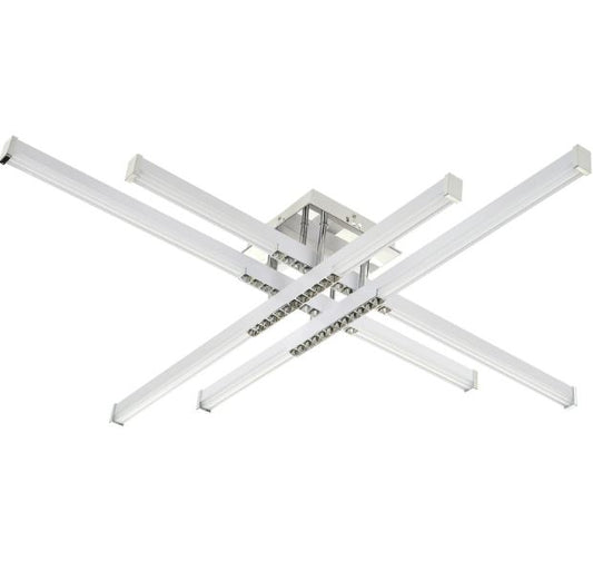 Плафон Scordia със смарт управление, хром, led 100w, 3000-6000k, 3054/4 CH