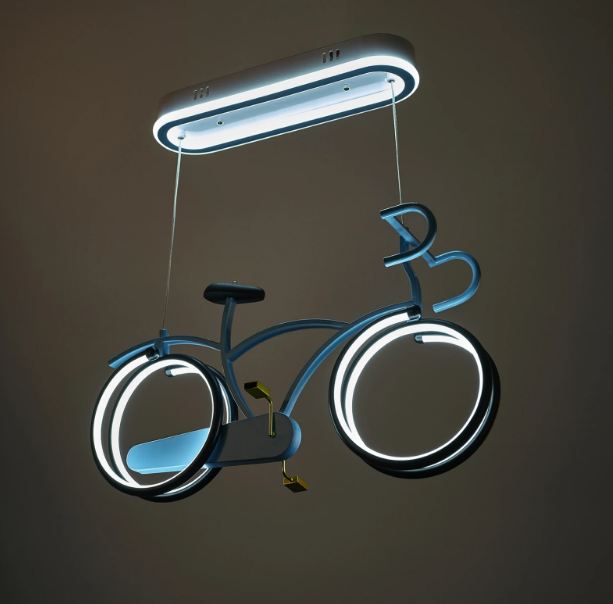 Полилей Wheels, син, 3000k-4000k-6000k, led 42w, 2649 bl