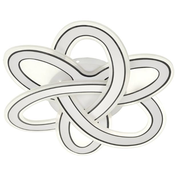 Плафон Carnation, бял, led 3000-6000k, 2742t