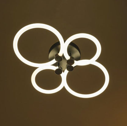 Плафон Levi със смарт управление, черен, led 68w, 3000-6000k, 2813BK/4T