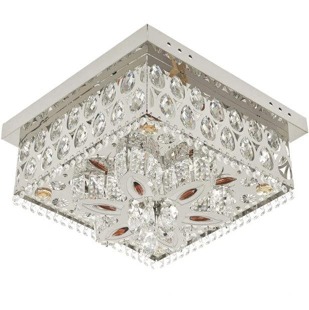 Плафониера Zara, хром, led 24w, 3000-6000k+RGB, 4059/400