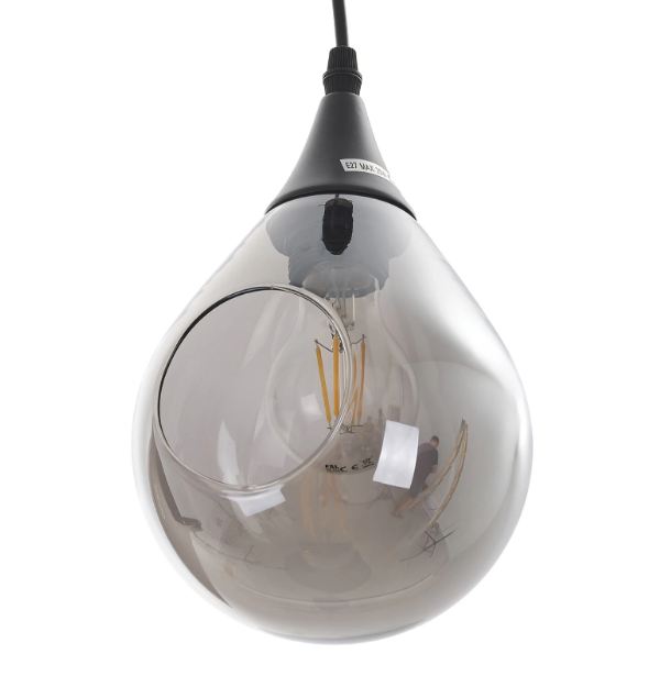 Полилей Bubble, черен, 3xe27, 3038bk/3l
