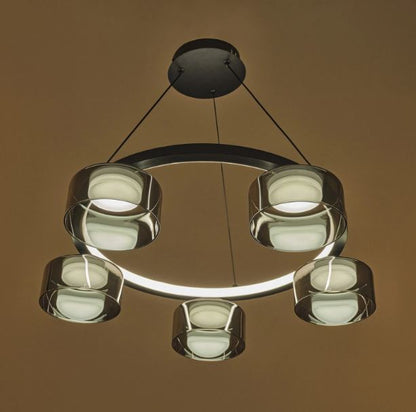 Полилей със смарт управление Nouvelle, черен, led 63W, 2818lm, 3000-6000k, 4017 bk