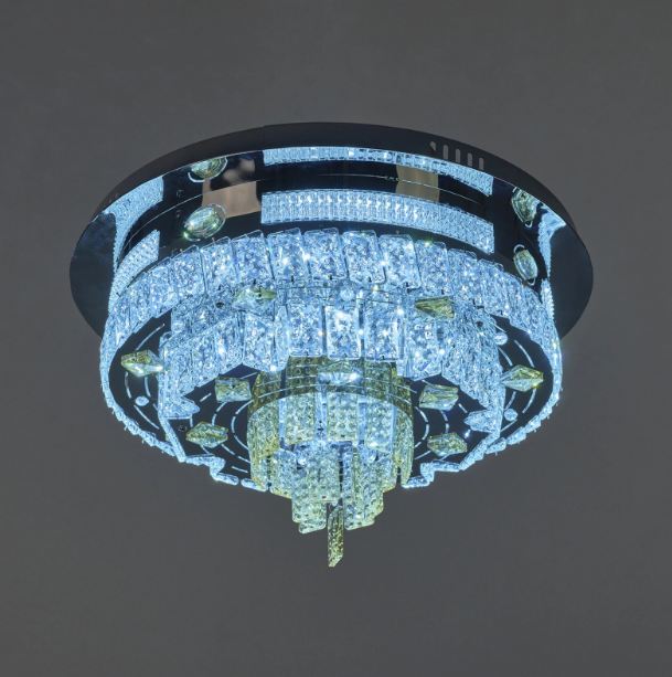 Плафон Telde, хром, led 50w, RGB, 2700-6000k, 2850/50