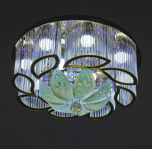 Плафон Chimera, златен, led RGB 10xe27, 3084/50 gd