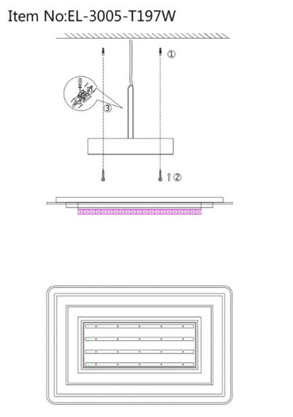Плафон Arelia със смарт управление, бял, led 197w, 3005T/197W