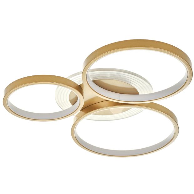 Плафон Orion със смарт управление, златен, led 96w, 9600lm, 3000-6000k, 2814GD/3T