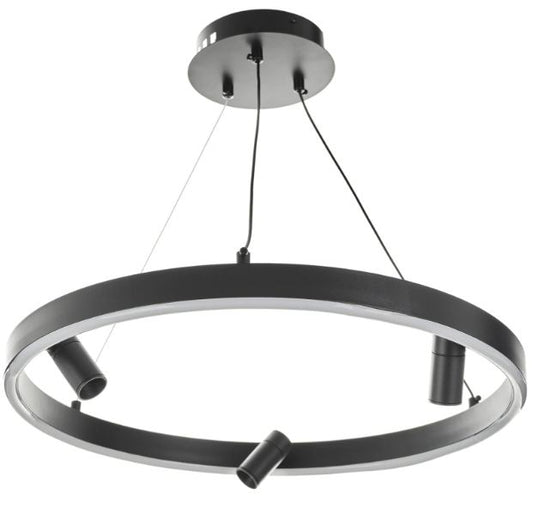Полилей Aiden със смарт управление, черен, led 71w, 7100lm, 3000-6000k,3014BK/50T