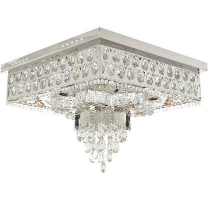 Плафониера Zara, хром, led 52w, 3000-6000k+RGB, 4059/600