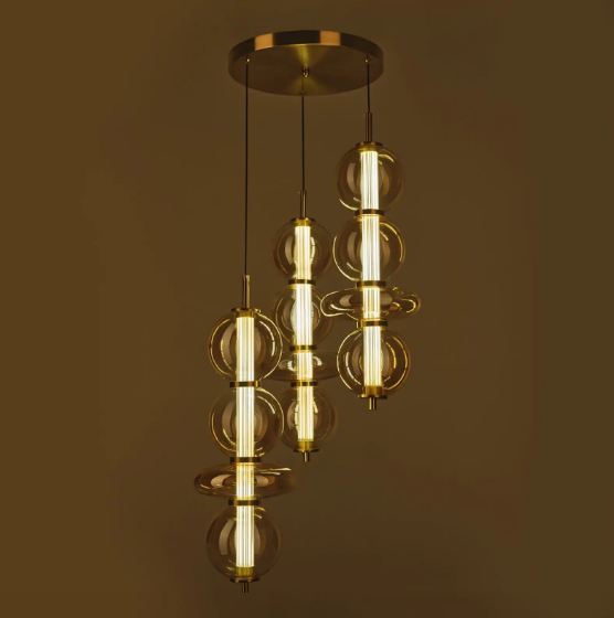 Полилей Solana, мат злато, led 36w, 3000-6000k, 4167/3 GD