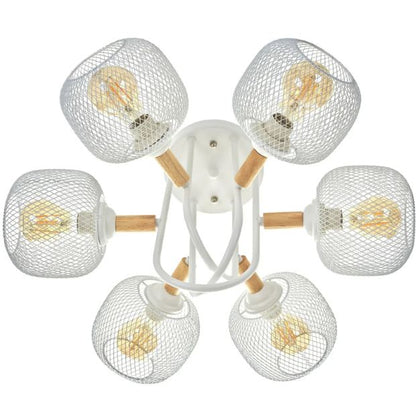 Полилей Mesh, бял, 6xE27, 4120/6 WH