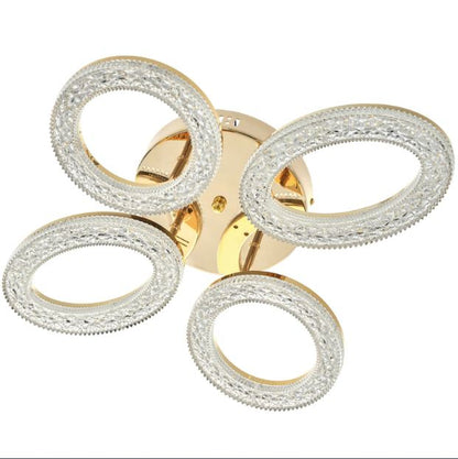 Плафон Elsa със смарт управление, златен, led 88w, 3000-6000k, 2808GD/4TB