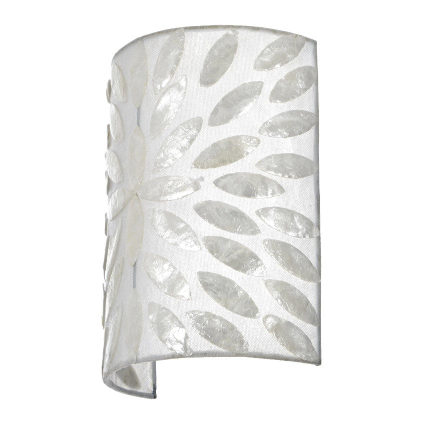 Аплик от седеф, бял, 1x40w, eli 34/1w wh