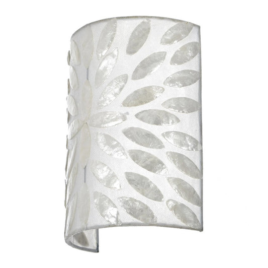 Аплик от седеф, бял, 1x40w, eli 34/1w wh