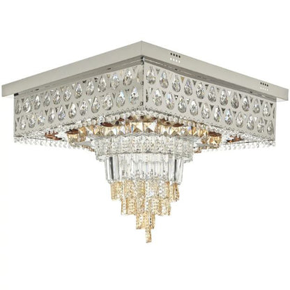 Плафониера Dubai, хром, led 52w, 3000-6000k+RGB, 4057/600