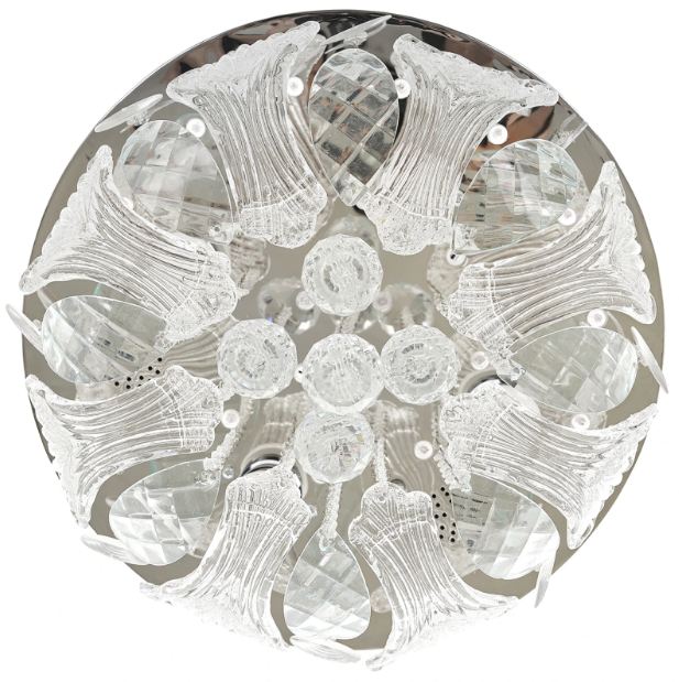 Плафон Natali, хром, led RGB 9w+4xe27, 3078/40 ch