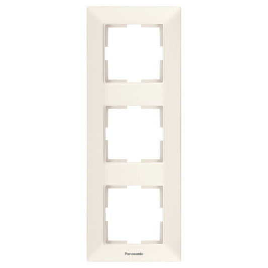 Аркедия Слим рамка крем тройна вертикална WNTF0813-2BG Panasonic