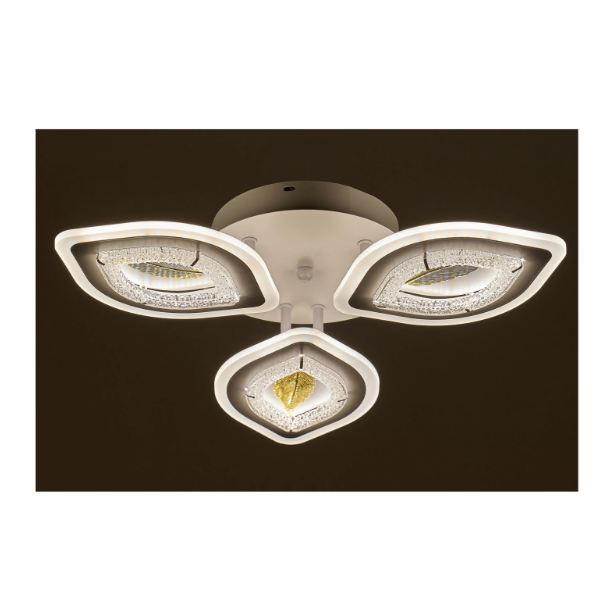 Плафон shine, бял, led 90w, 3000K-4000K-6000K, 2487/90W