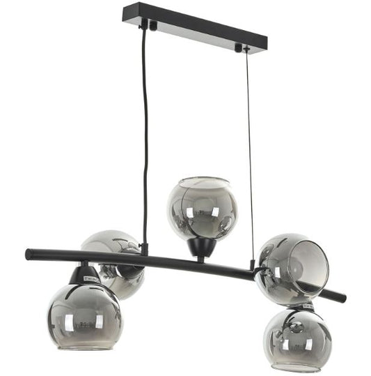 Полилей Bellhoop, черен, 5xE27, 3034/5