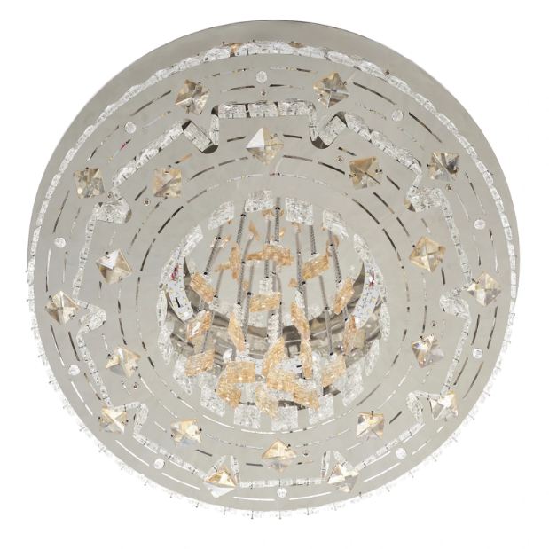 Плафон Telde, хром, led 70w, RGB, 2700-6000k, 2850/60