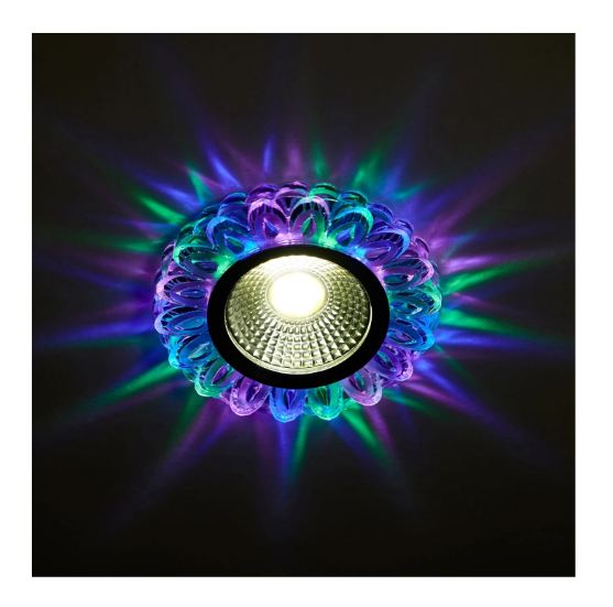 Луна за вграждане Dance, хром, led 3w 4000k + 3w, 2641