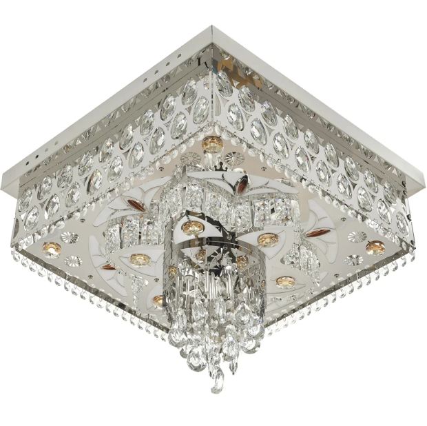 Плафониера Zara, хром, led 36w, 3000-6000k+RGB, 4059/500