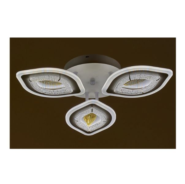 Плафон shine, бял, led 90w, 3000K-4000K-6000K, 2487/90W