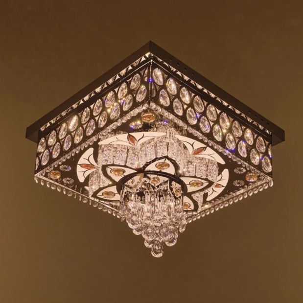 Плафониера Zara, хром, led 36w, 3000-6000k+RGB, 4059/500