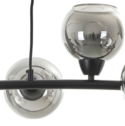 Полилей Bellhoop, черен, 7xE27, 3034/7