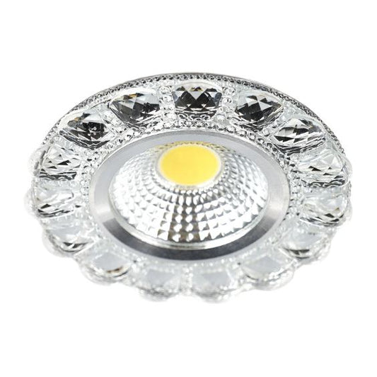 Луна за вграждане Dance, хром, led 3w 4000k + 3w RGB, 2640