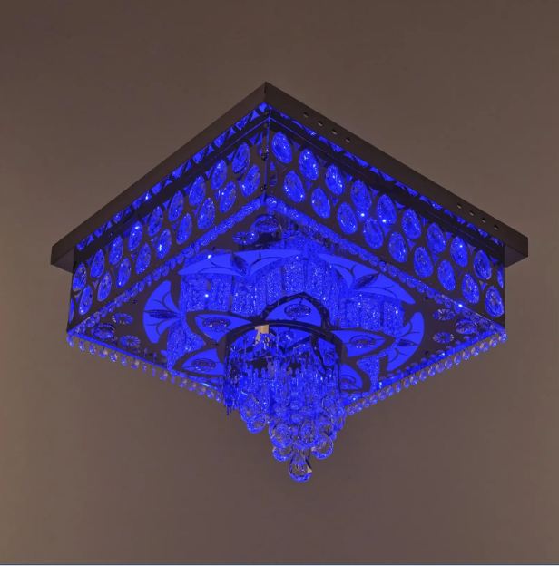 Плафониера Zara, хром, led 36w, 3000-6000k+RGB, 4059/500