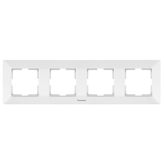 PANASONIC - Рамка четворна хоризонтална бяла PANASONIC Arkedia slim WNTF0804-2WH
