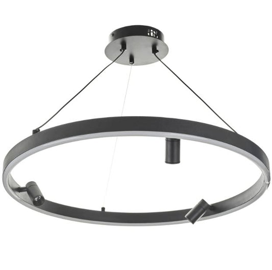 Полилей Aiden със смарт управление, черен, led 83w, 8300lm, 3000-6000k,3014BK/60T