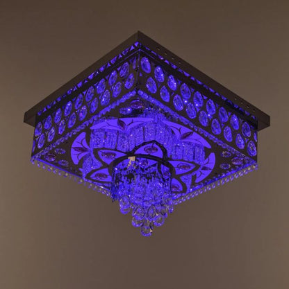 Плафониера Zara, хром, led 36w, 3000-6000k+RGB, 4059/500