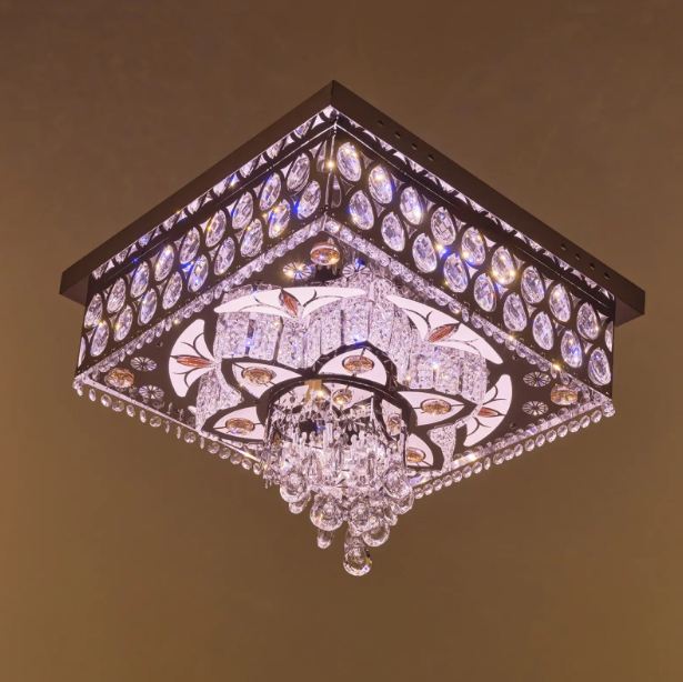 Плафониера Zara, хром, led 36w, 3000-6000k+RGB, 4059/500