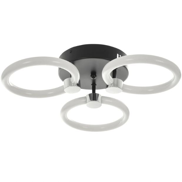 Плафон Levi със смарт управление, черен, led 42w, 3000-6000k, 2813BK/3T