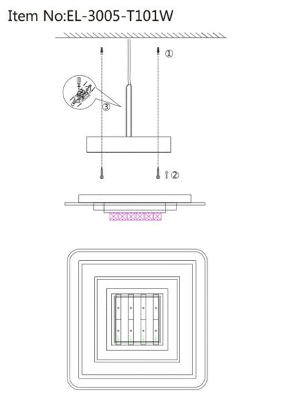 Плафон Arelia със смарт управление, бял, led 101w, 3005T/101W