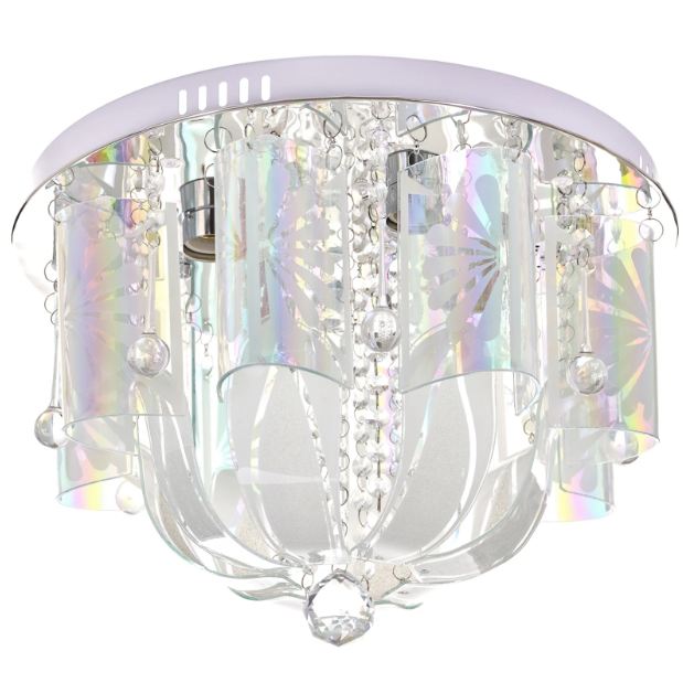 Плафон Nepal, хром, 4xE27+led 9w, 3080/40 CH