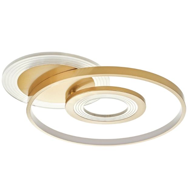 Плафон Orion със смарт управление, златен, led 80w, 8000lm, 3000-6000k, 2814GD/1+1T