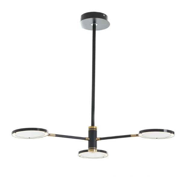 Метален полилей, черен, led 3x5w, 4000k, 2100/3 bk