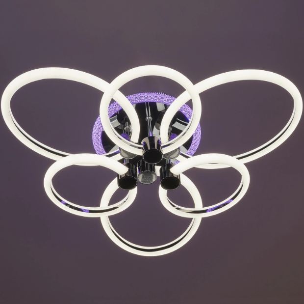 Плафон Arcadia, черен, led 150w, 3000-6000k, 2793