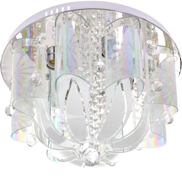 Плафон Nepal, хром, 4xE27+led 9w, 3080/40 CH