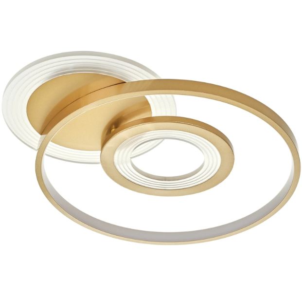 Плафон Orion със смарт управление, златен, led 80w, 8000lm, 3000-6000k, 2814GD/1+1T