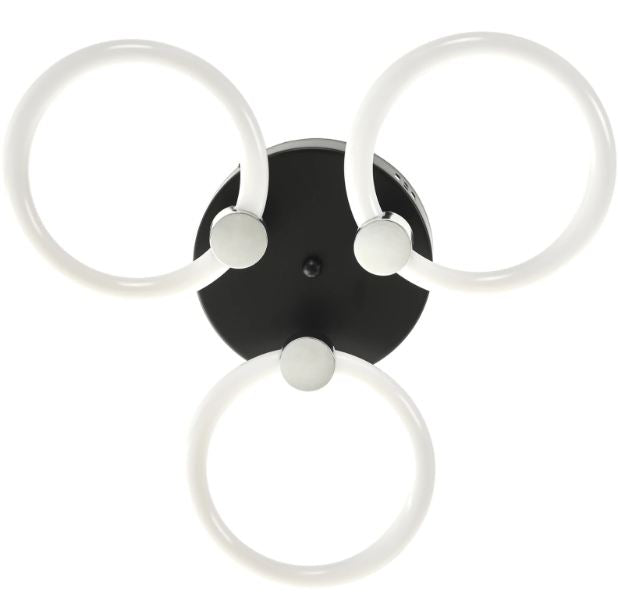 Плафон Levi със смарт управление, черен, led 42w, 3000-6000k, 2813BK/3T