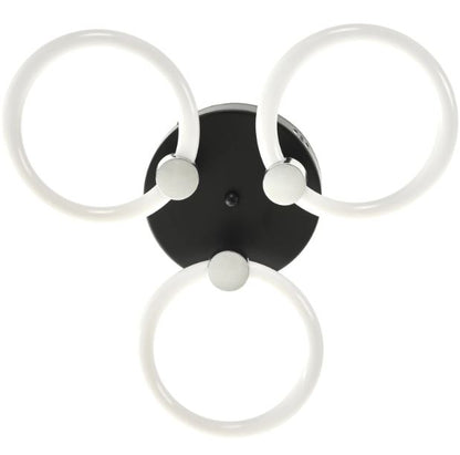 Плафон Levi със смарт управление, черен, led 42w, 3000-6000k, 2813BK/3T